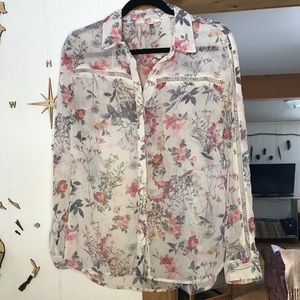 Kut Women’s sheer shirt, size small fits like medium